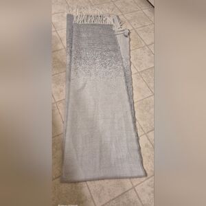Gray Ombre Knit Scarf..